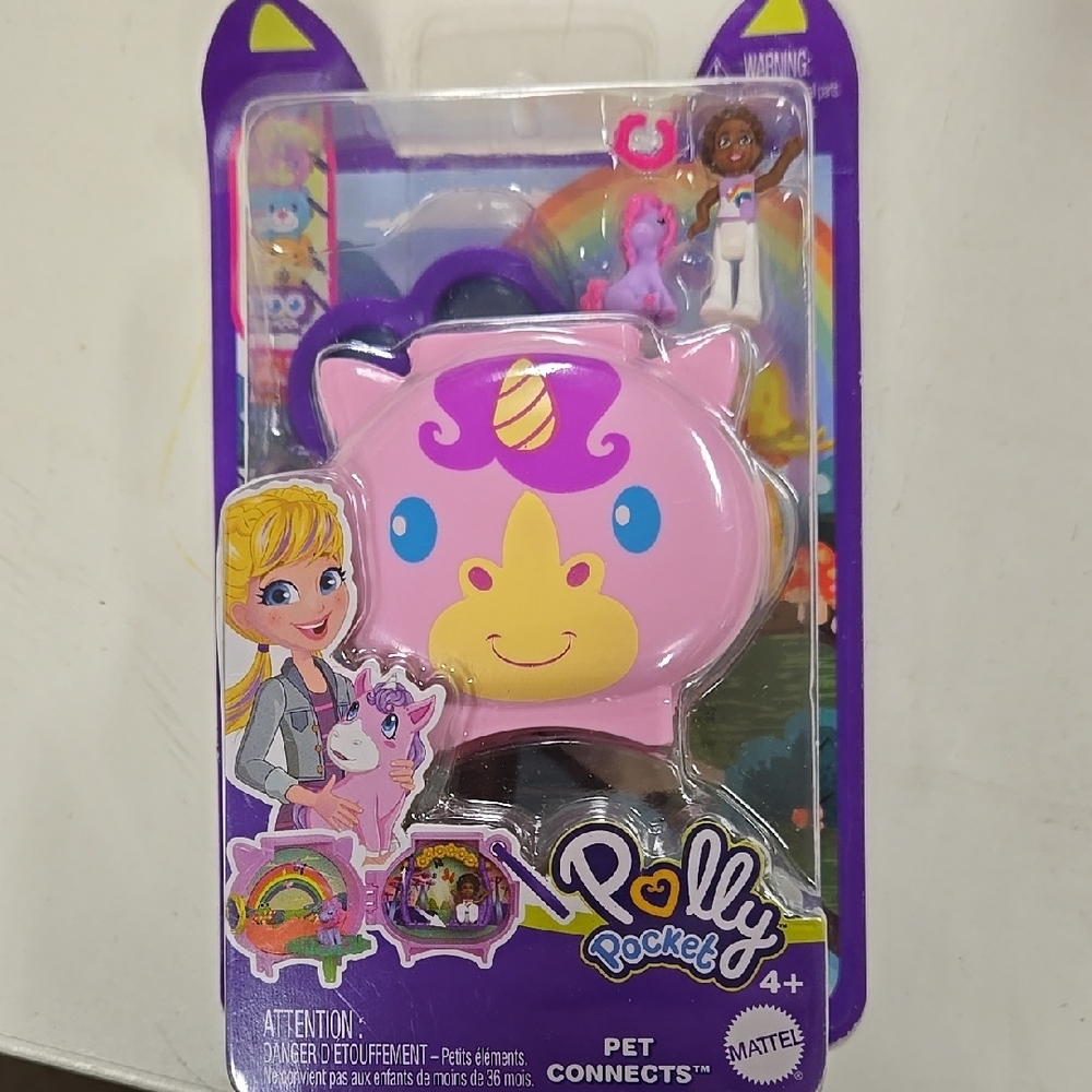 Polly Pocket's Pink Unicorn Toy